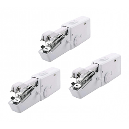 عرض 3 قطع: آلة خياطة كهربائية صغيرة محمولة باليد - إصلاحات سريعة وفورية	